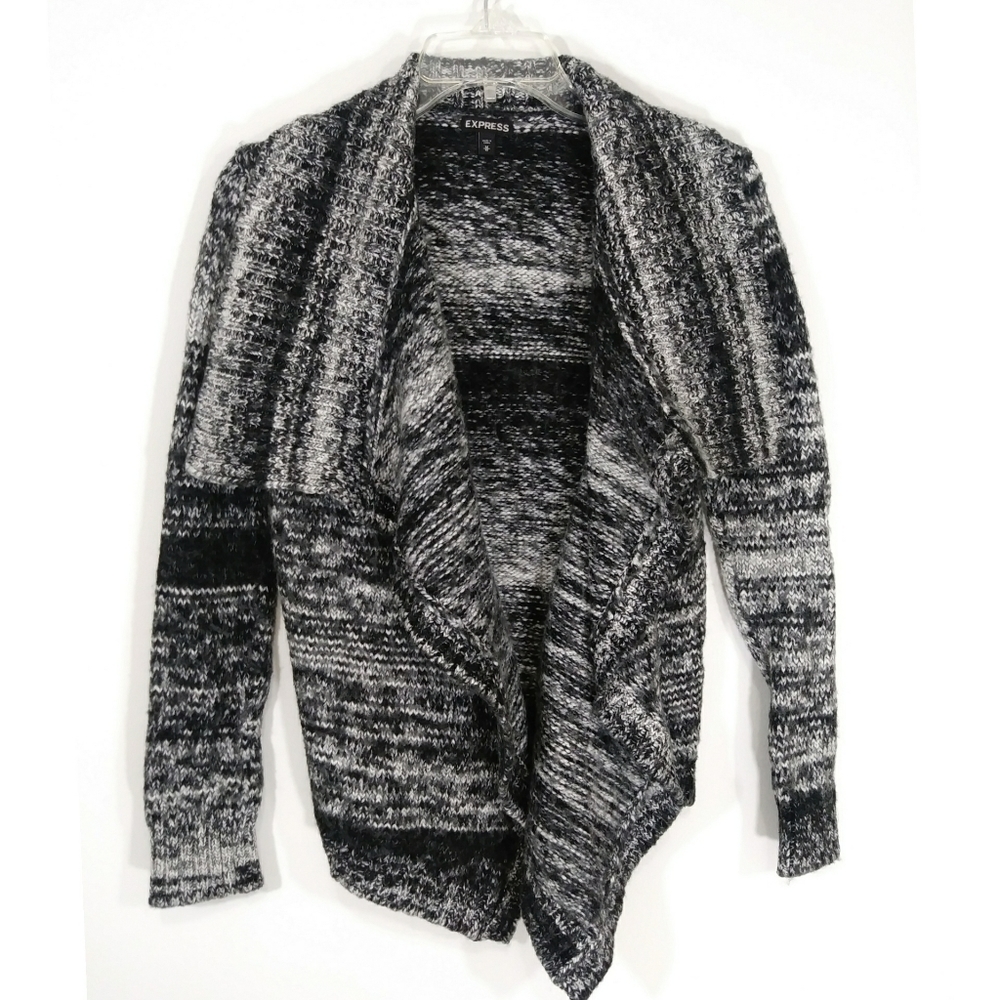 Express Marled cuncky cardigan sweater size medium